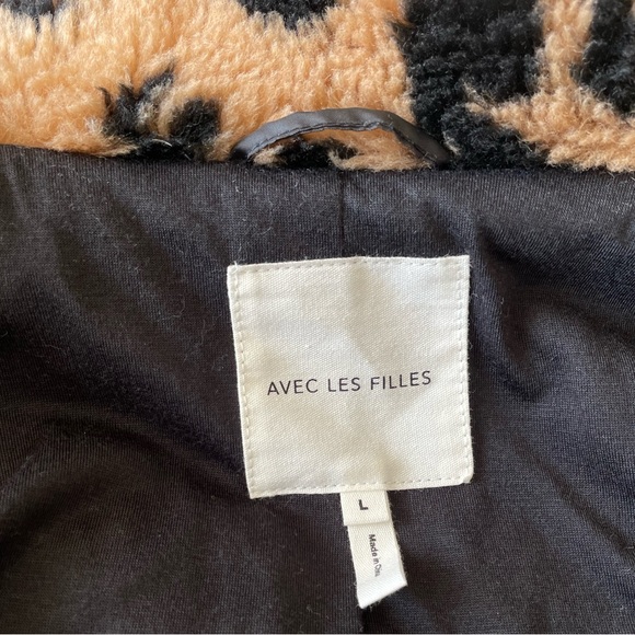 Avec Les Filles Faux Fur Moto Teddy Jacket - Picture 5 of 16